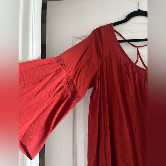 AERIE Sleeved Flowy Dress - Picture 6 of 7